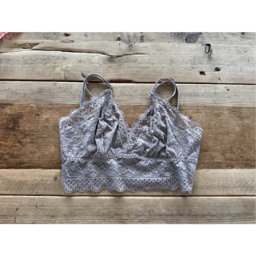 SOMA Smokey Taupe SMALL Embraceable Enchanting‎ Lace Bralette Bra
